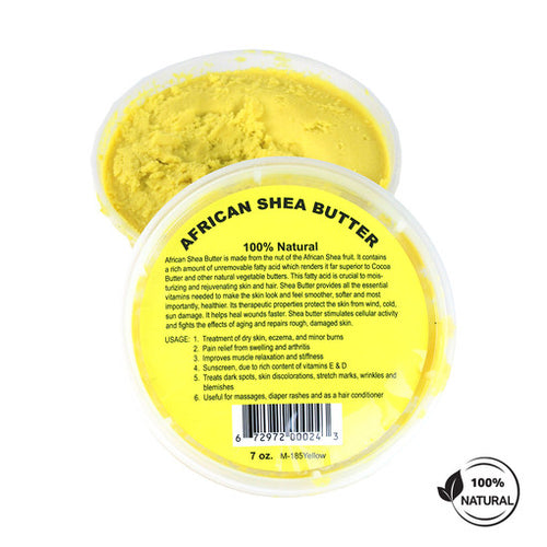 100% Natural African Shea Butter: 7 oz — Yellow